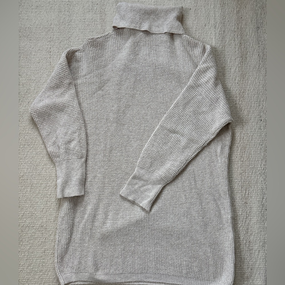 Aerie Cozy Cream Turtleneck Sweater Sweater Dress